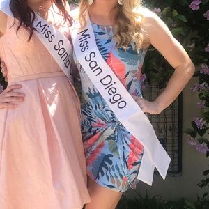 Tropical Print Bodycon Dress